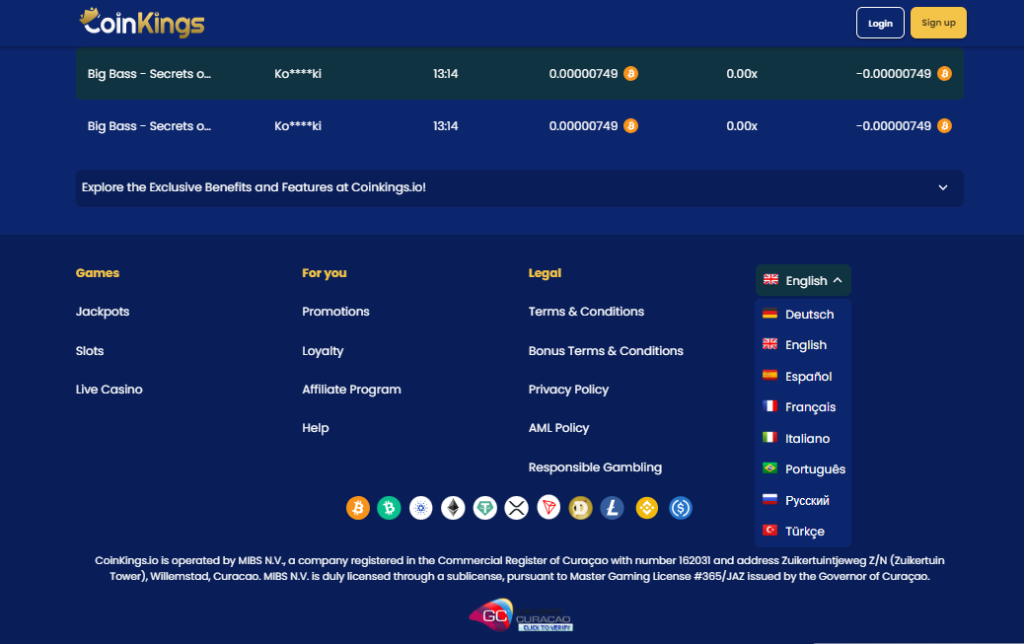 CoinKing casino review and bonuses 